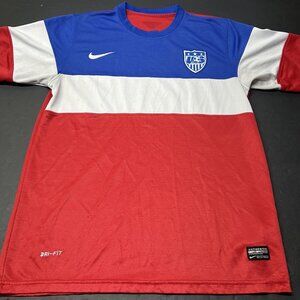 Nike Dri Fit USA National Team Soccer Jersey Bomb Pop Size Large